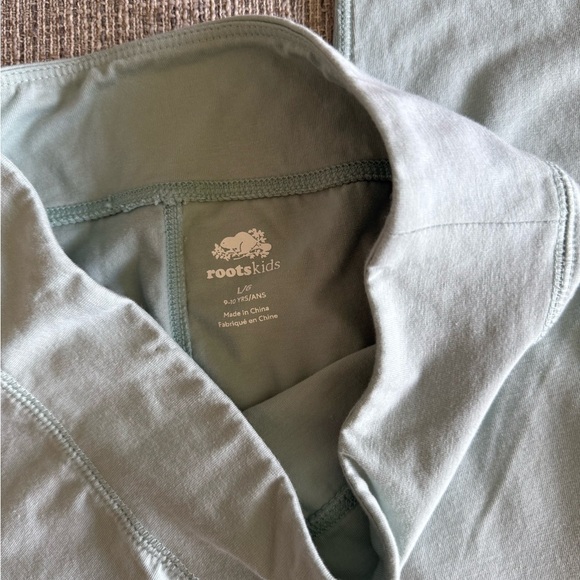 Roots Kids Soft Teal Leggings - Picture 2 of 3